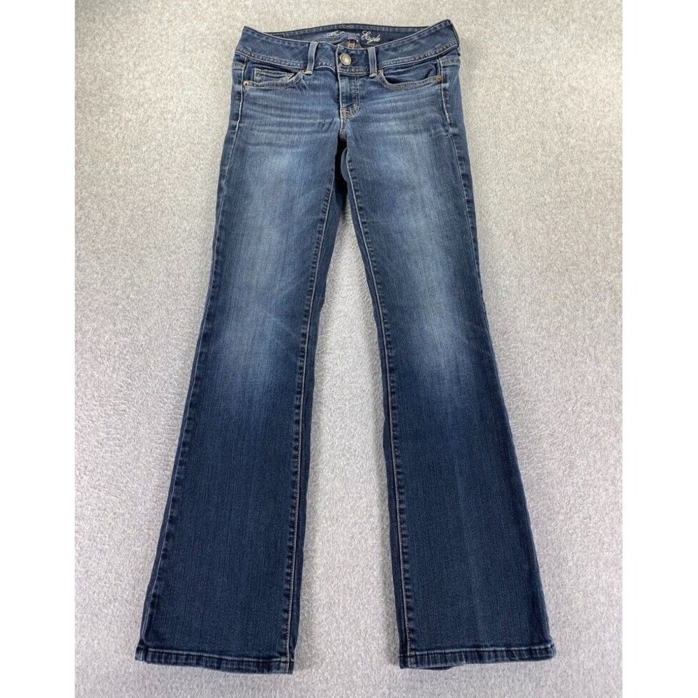 American Eagle Jeans Womens 4 Original Boot Cut Mid Rise Dark Wash Y2K‎ Denim